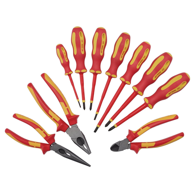 Draper XP1000 VDE Screwdriver and Pliers Set (10 Piece) 94859 Draper - Dynamic Drive