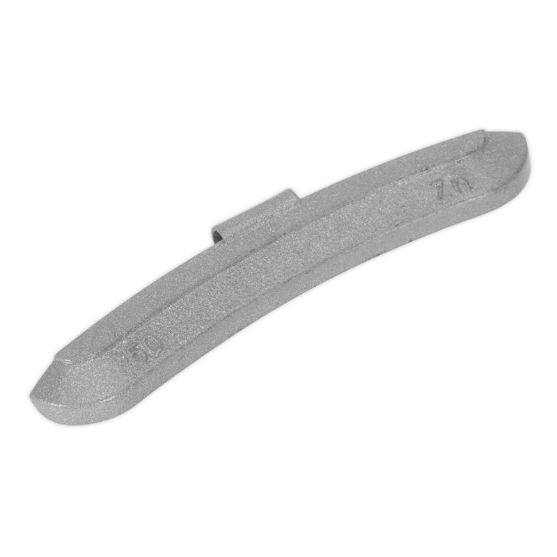 Sealey Wheel Weight 50g Hammer-On Zinc for Steel Wheels Pack of 50 WWSH50 Sealey - Dynamic Drive