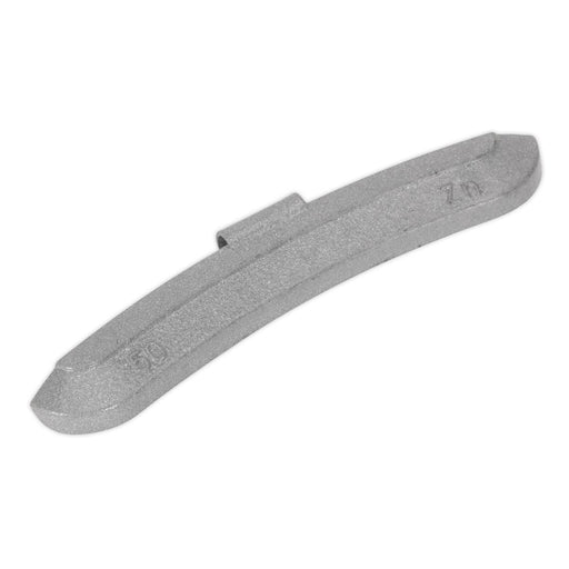 Sealey Wheel Weight 50g Hammer-On Zinc for Steel Wheels Pack of 50 WWSH50 Sealey - Dynamic Drive