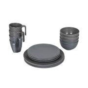 Bo-Camp Tableware Stone 16 Pieces Grey Bo-Camp - Dynamic Drive