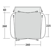 Outwell Milestone Lux Poled Driveaway Campervan Awning Outwell - Dynamic Drive