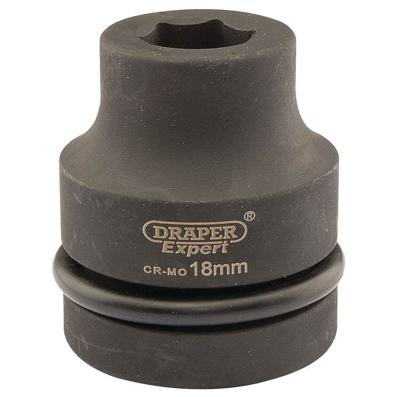 Draper Expert HI-TORQ 6 Point Impact Socket, 1" Sq. Dr., 18mm 05099 Draper - Dynamic Drive