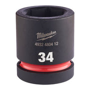 Milwaukee Hex Socket Shw 1In Std 34mm-1Pc 34mm Milwaukee - Dynamic Drive