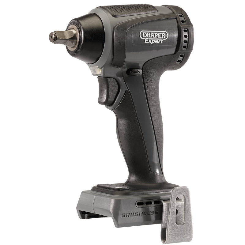 Draper XP20 20V Brushless Impact Wrench, 3/8" Sq. Dr., 250Nm (Sold Bare) 79896 Draper - Dynamic Drive