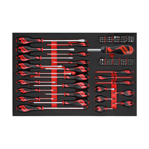 Teng Tools Screwdriver Set Mixed FOAM4X4 122 Pieces Teng Tools - Dynamic Drive