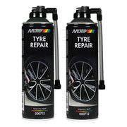 2x Motip Emergency Instant Puncture Tyre Repair Aerosol Weld Seal Leak 500ml Motip  - Dynamic Drive