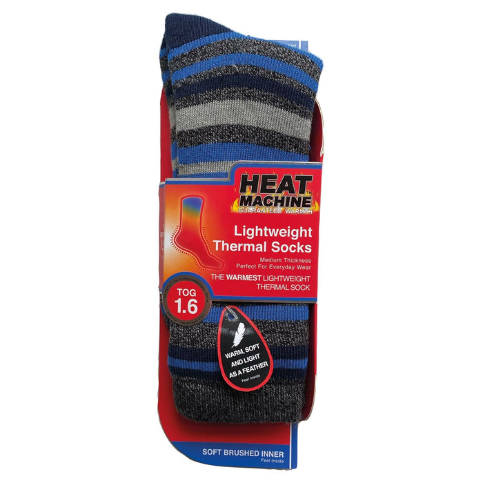 Mens lightweight thermal insulated striped socks (assorted colours) 2741 UK Camping And Leisure - Dynamic Drive