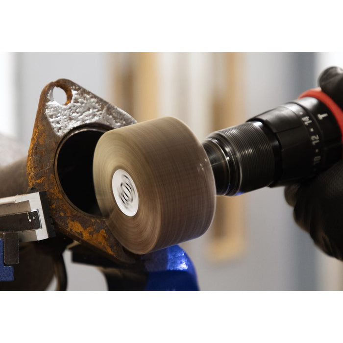 Sealey 80 x 40mm Abrasive Flap Wheel on 6mm Shaft 40Grit - Pack of 5 FW8040405 Sealey - Dynamic Drive