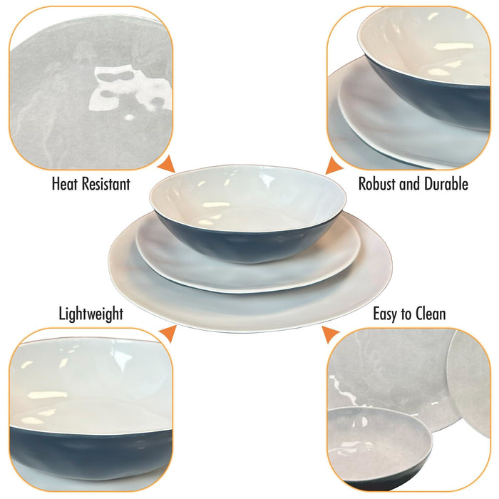 MDS1203 Liberty Murano 12 Piece Melamine Dinner Set LL1380 Liberty Leisure UK - Dynamic Drive