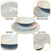 MDS1203 Liberty Murano 12 Piece Melamine Dinner Set LL1380 Liberty Leisure UK - Dynamic Drive