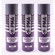3 x PMA Professional Stone Guard Grey 500ml Spray Paint High Coverage PMA - Dynamic Drive