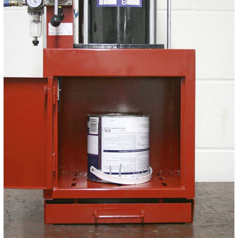 Sealey Pneumatic Paint Can Crusher 2.2tonne HCC08 Sealey - Dynamic Drive