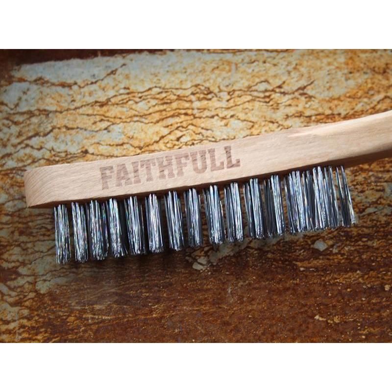 Faithfull Heavy-Duty Scratch Brush, Four Row Faithfull - Dynamic Drive