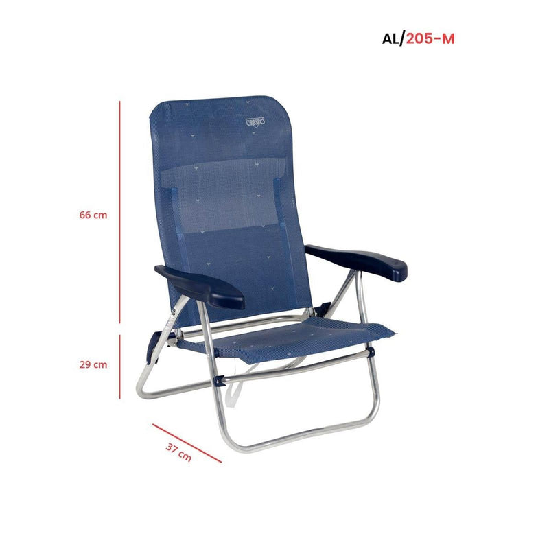 Crespo Beach Chair AL/205 Dark Blue Crespo - Dynamic Drive