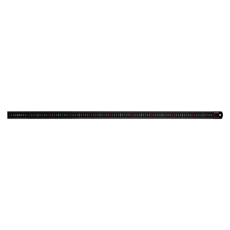 Faithfull Matt Black Stainless Steel Measuring Rule 1000mm Faithfull - Dynamic Drive
