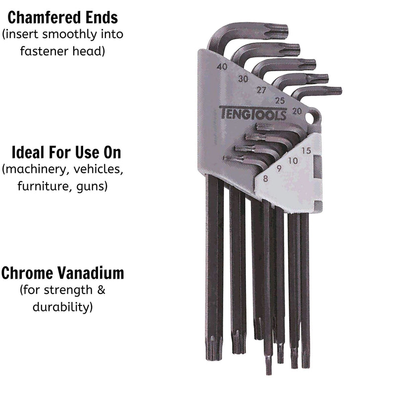 Teng Tools TX Key Set 9 Pieces Teng Tools - Dynamic Drive