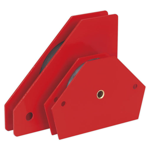 Sealey Magnetic Quick Clamp Set 2pc Metal Holder Welding Arrow Clamps Angled Sealey  - Dynamic Drive