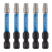 Draper Expert TX-STAR Impact Screwdriver Bits, T27 x 50mm, 1/4" Hex (Pack of 5) Draper - Dynamic Drive