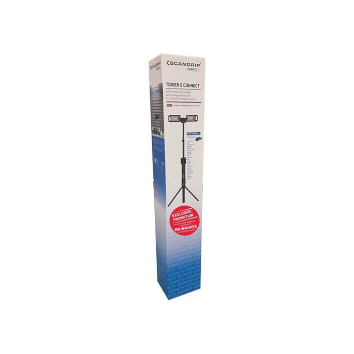 Scangrip® TOWER 5 CONNECT Floodlight with Milwaukee CONNECT 18V Bare Unit SCANGRIP® - Dynamic Drive