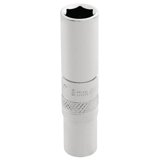 Draper HI-TORQ 6 Point Deep Socket, 1/4" Sq. Dr., 8mm 32675 Draper - Dynamic Drive