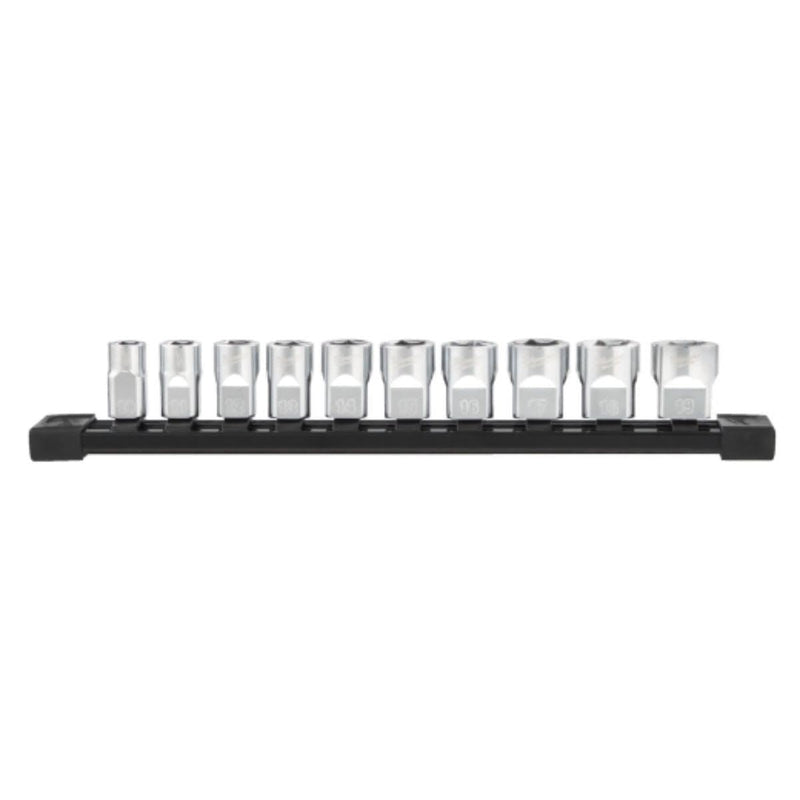 Milwaukee 3/8 Dr Metric Chrome Sockets10 Pc 4932492507 Milwaukee - Dynamic Drive