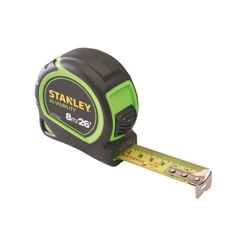 Stanley® Hand Tools Hi-Vis Tylon Tape Measure 8m (26ft) STANLEY® Hand Tools - Dynamic Drive