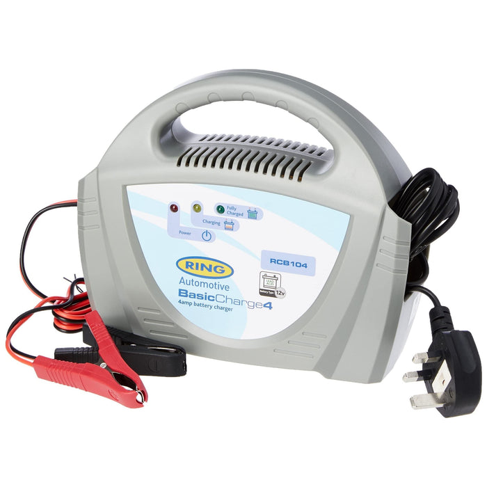Ring Automotive RCB104 Ring , 4A Battery Charger, 12V Lead Acid, Vehicles up to Ring Automotive - Dynamic Drive