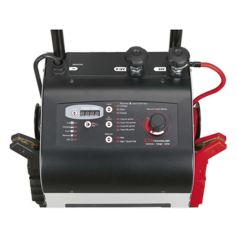 Sealey Electronic Charger Maintainer/Starter 45/300A 12/24V ECS300 Sealey - Dynamic Drive