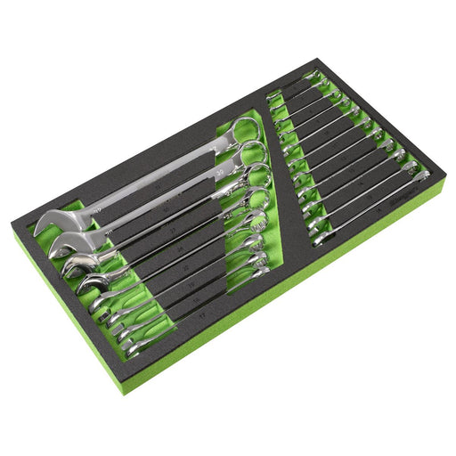 Siegen Siegen Combination Spanner Set with Tool Tray 19pc S01272 Siegen - Dynamic Drive