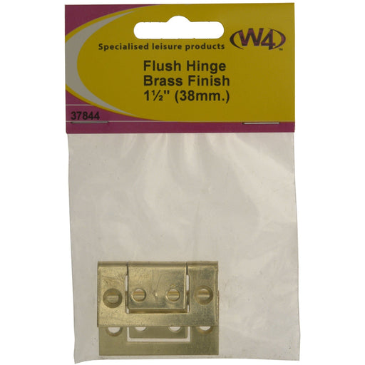 MDS1203 W4 38mm 1.5 flush hinge brass finish 2 pack 37844 W4 - Dynamic Drive