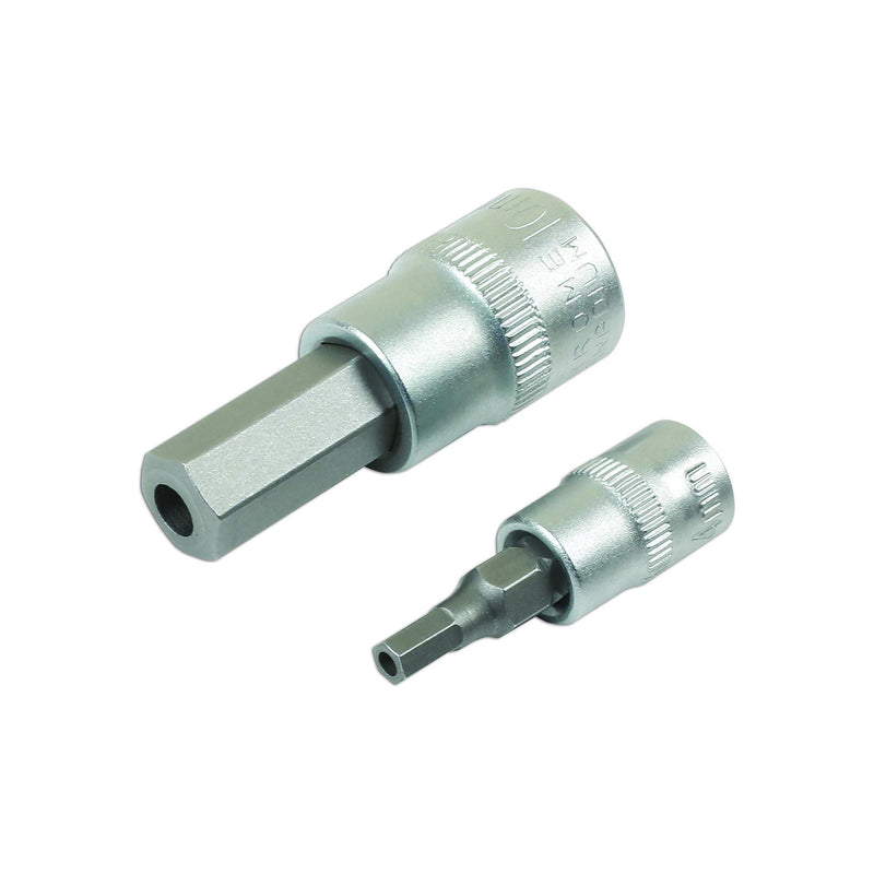 Laser Security Hex Socket Bit Set 1/4"D, 3/8"D, 1/2"D 13pc 7497 Laser - Dynamic Drive