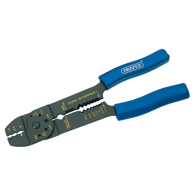Draper 4 Way Crimping Tool, 215mm 13657 Draper - Dynamic Drive