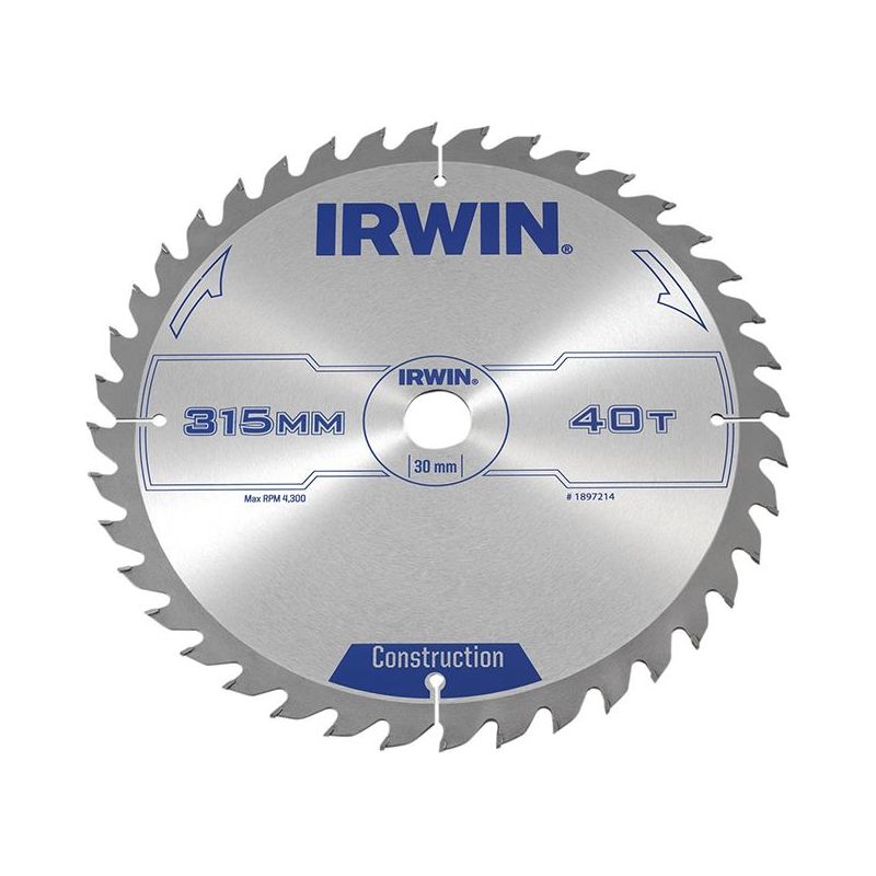 Irwin® General Purpose Table & Mitre Saw Blade 315 x 30mm x 40T ATB IRWIN® - Dynamic Drive