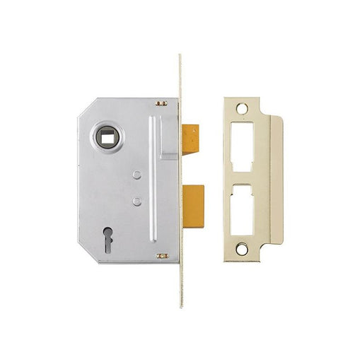 Yale Locks PM320 3 Lever Mortice Sashlock Polished Brass 79mm 3in Yale Locks - Dynamic Drive