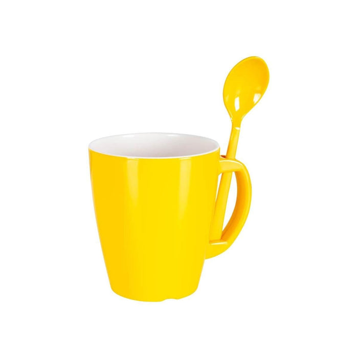 Gimex Colour Line Mug With Spoon Rainbow 390ml 4 Pieces Gimex - Dynamic Drive
