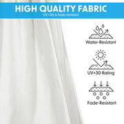 Dellonda Banana Parasol with Cover 3m - Cream DG265 Dellonda - Dynamic Drive