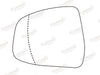 Summit Stick-On Standard Mirror Glass fits Ford Mondeo 4 LHS Summit - Dynamic Drive