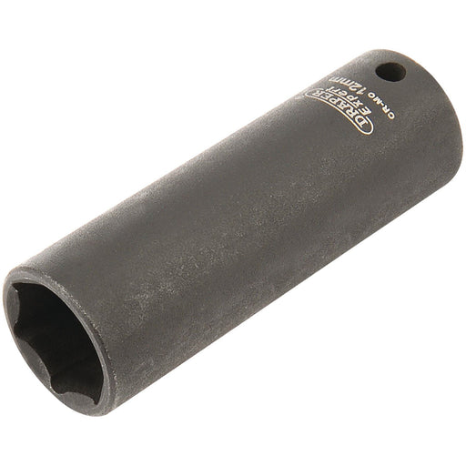 Draper Expert HI-TORQ 6 Point Deep Impact Socket, 1/4" Sq. Dr., 12mm Draper - Dynamic Drive