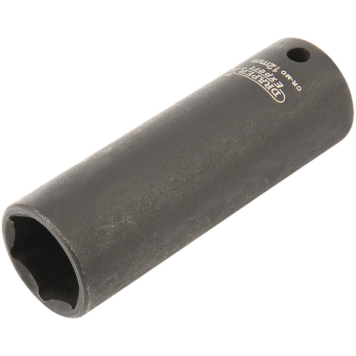 Draper Expert HI-TORQ 6 Point Deep Impact Socket, 1/4" Sq. Dr., 12mm Draper - Dynamic Drive