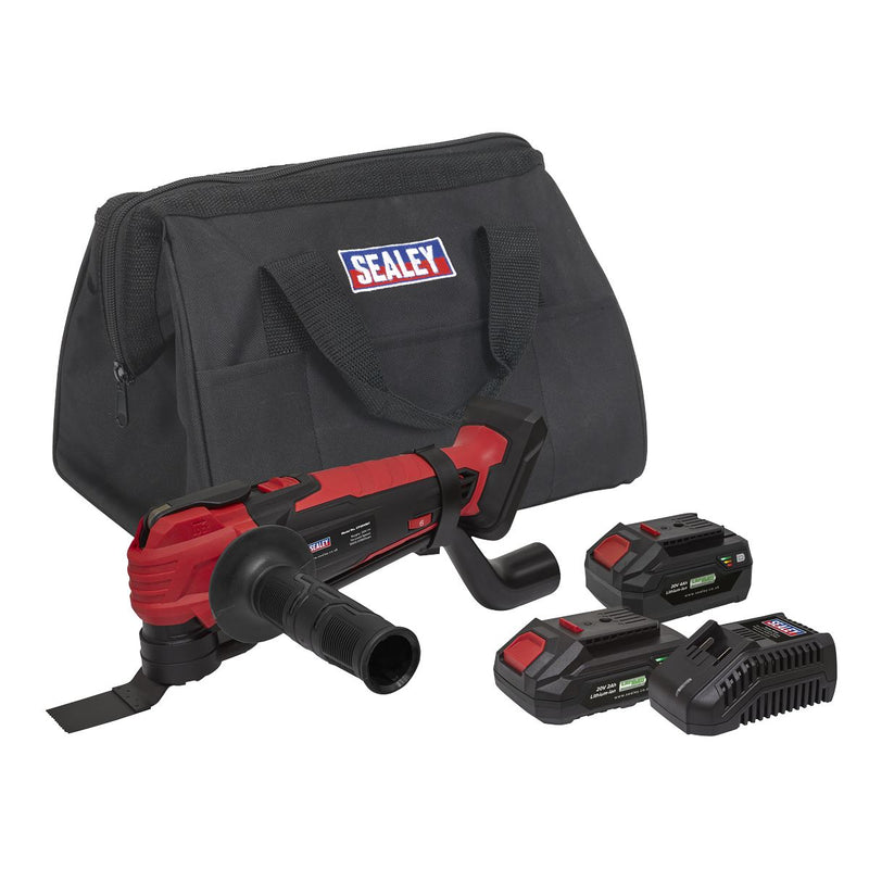 Sealey SV20 Series Cordless Oscillating Multi-Tool Kit 20V - 2 Batteries Sealey - Dynamic Drive