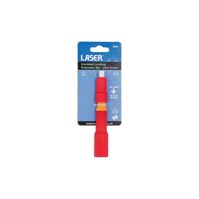 Laser Insulated Locking Extension Bar 3/8"D 125mm 8389 Laser - Dynamic Drive