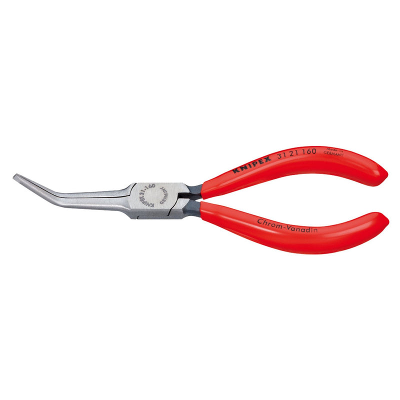 Draper Knipex 31 21 160 SB Bent Needle Nose Pliers, 160mm 55738 Draper - Dynamic Drive