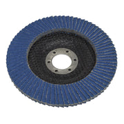 Sealey Flap Disc Zirconium125mm22mm Bore 60Grit FD12560 Sealey - Dynamic Drive