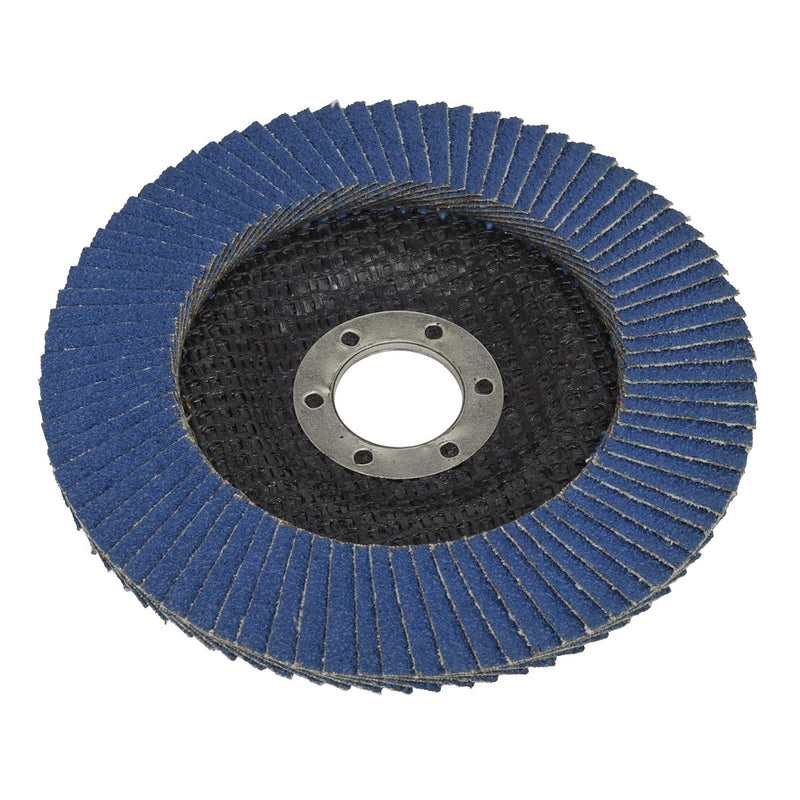 Sealey Flap Disc Zirconium125mm22mm Bore 60Grit FD12560 Sealey - Dynamic Drive