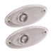 2x Hella Clear White Oval Front Marker Light Hella - Dynamic Drive