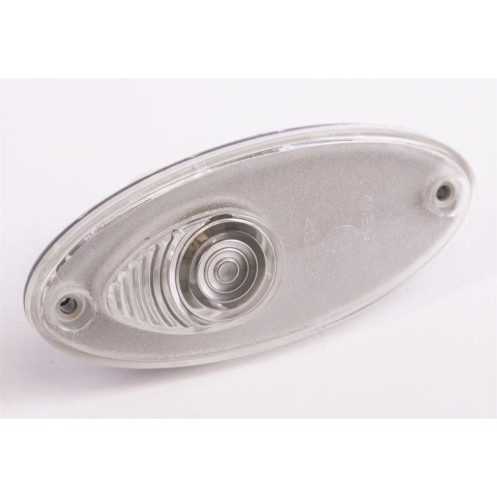 2x Hella Clear White Oval Front Marker Light Hella - Dynamic Drive