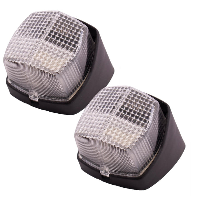 2x Hella White Clear Front Marker Position Lamps Lights Hobbycar Hymer Motorhome Hella - Dynamic Drive