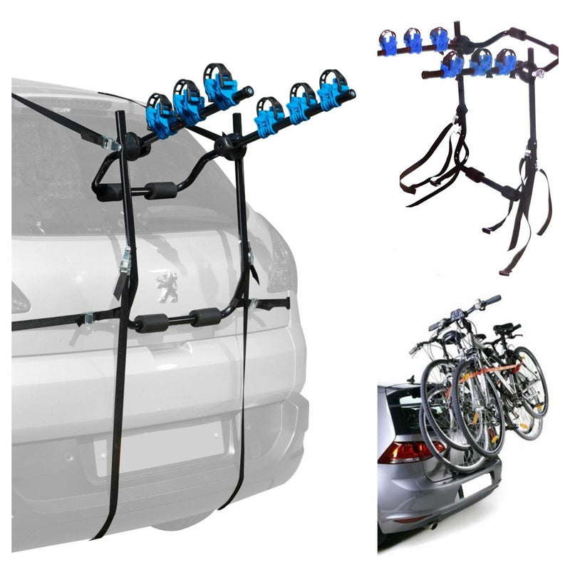 3 Bicycle Bike Car Cycle Carrier Rack Universal Fitting Hatchback Estate High Summit - Dynamic Drive