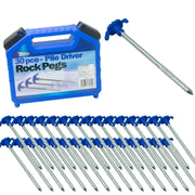 30 x Pile Driver Rock Pegs Caravan Tent Awning Thread Steel Drill by Streetwize Leisurewize - Dynamic Drive