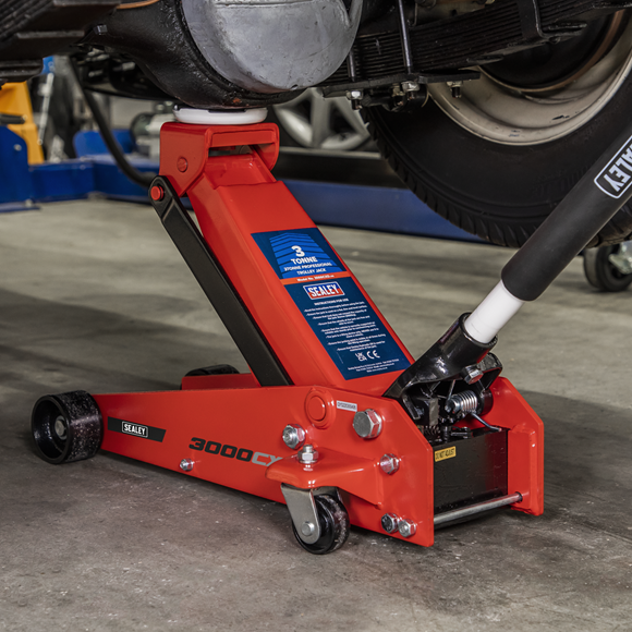 Sealey Trolley Jack 3 Tonne Standard Chassis 3000CXD Sealey - Dynamic Drive